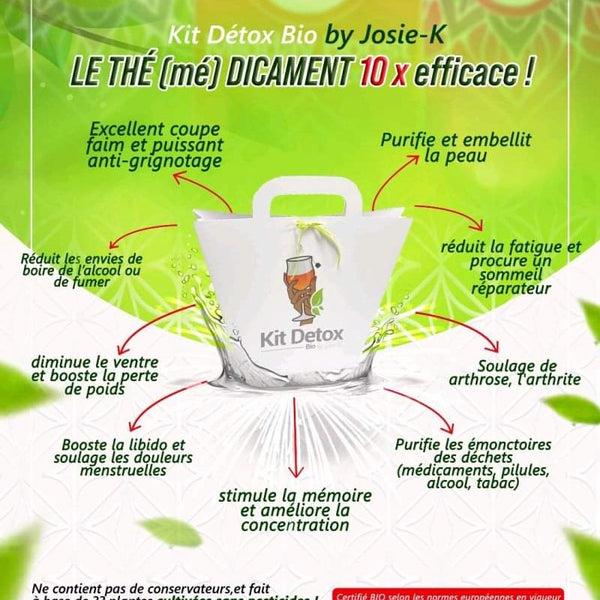 📈-20% DE RÉDUCTION SUR LE KIT DÉTOX BIO BY JOSIE-K* 🎉💰