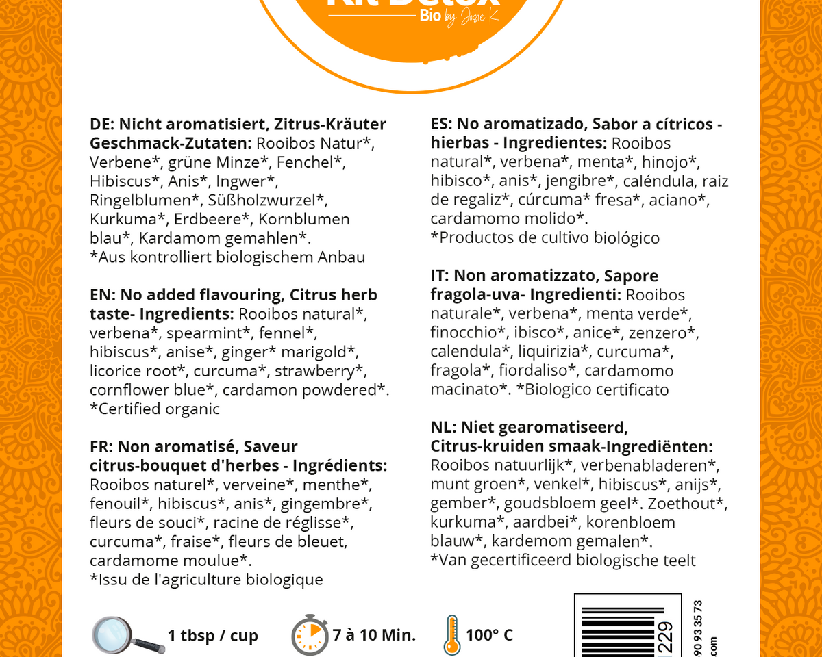 Nutrition tv - KIT DETOX BIO (ventre plat-detox-minceur) by Josie K