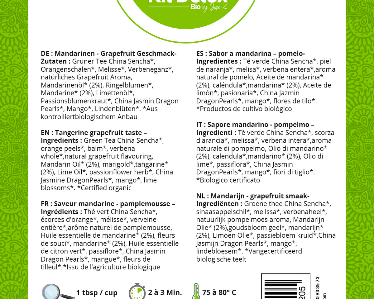 Nutrition tv - KIT DETOX BIO (ventre plat-detox-minceur) by Josie K
